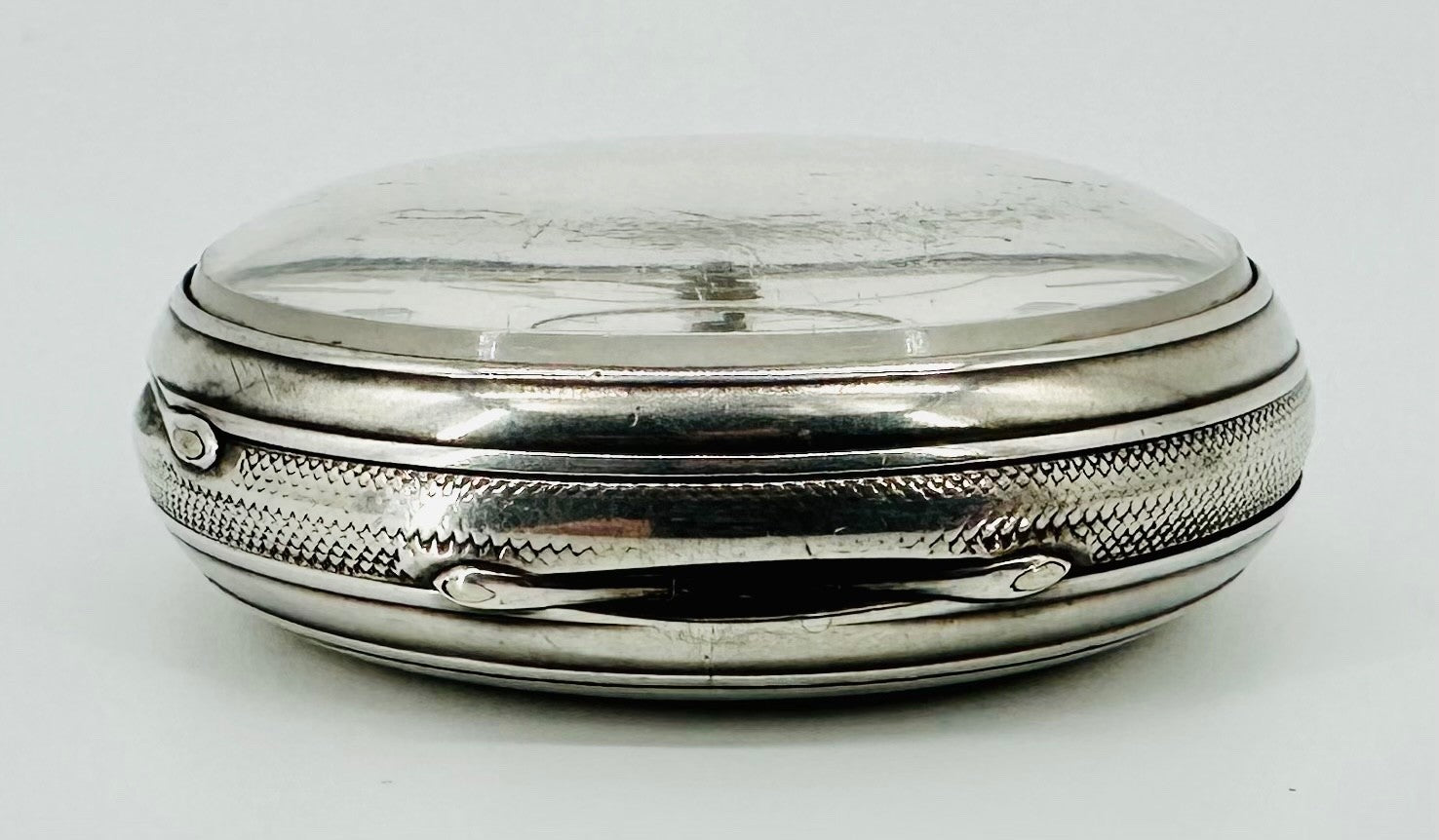 Antique Silver Fusee Pocket Watch London 1873 Samuel Freeman Good Working Order