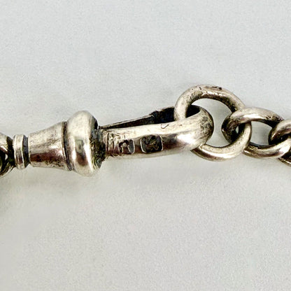 Antique WWI Silver ID Bracelet – London 1916 John Collard Vickery – R.A.S.C.