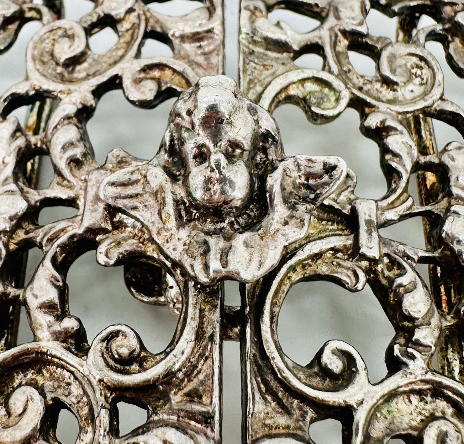 Vintage Sterling Silver Cherub Belt Buckle – Birmingham 1979, KEW