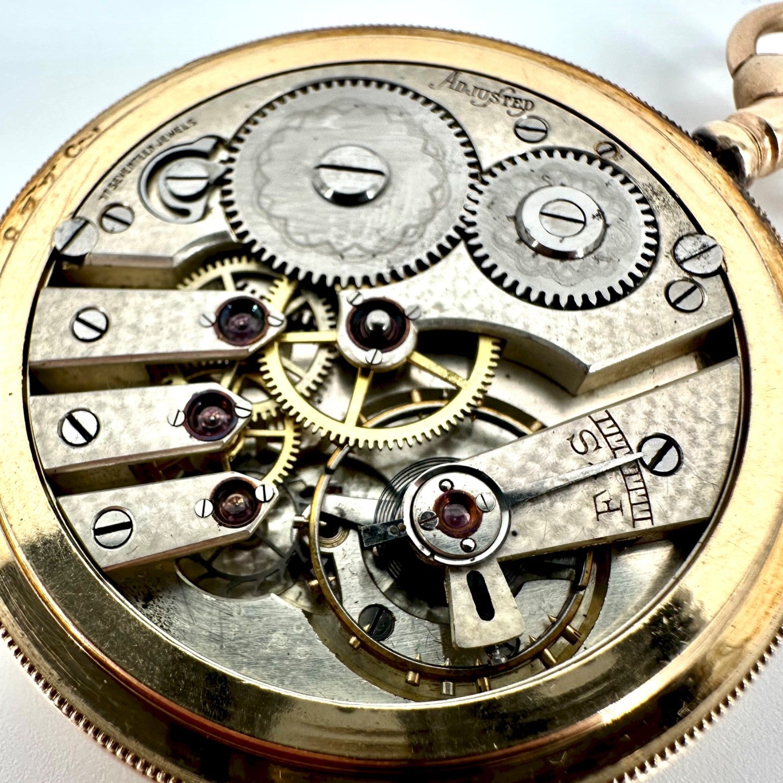 Antique Parel Watch Co. Gold Filled Pocket Watch – 17 Jewels, Adjusted, Working