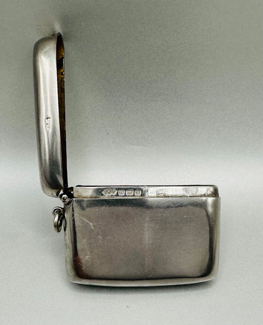 Antique Silver Vesta Case - Smith & Bartlam - Birmingham 1908