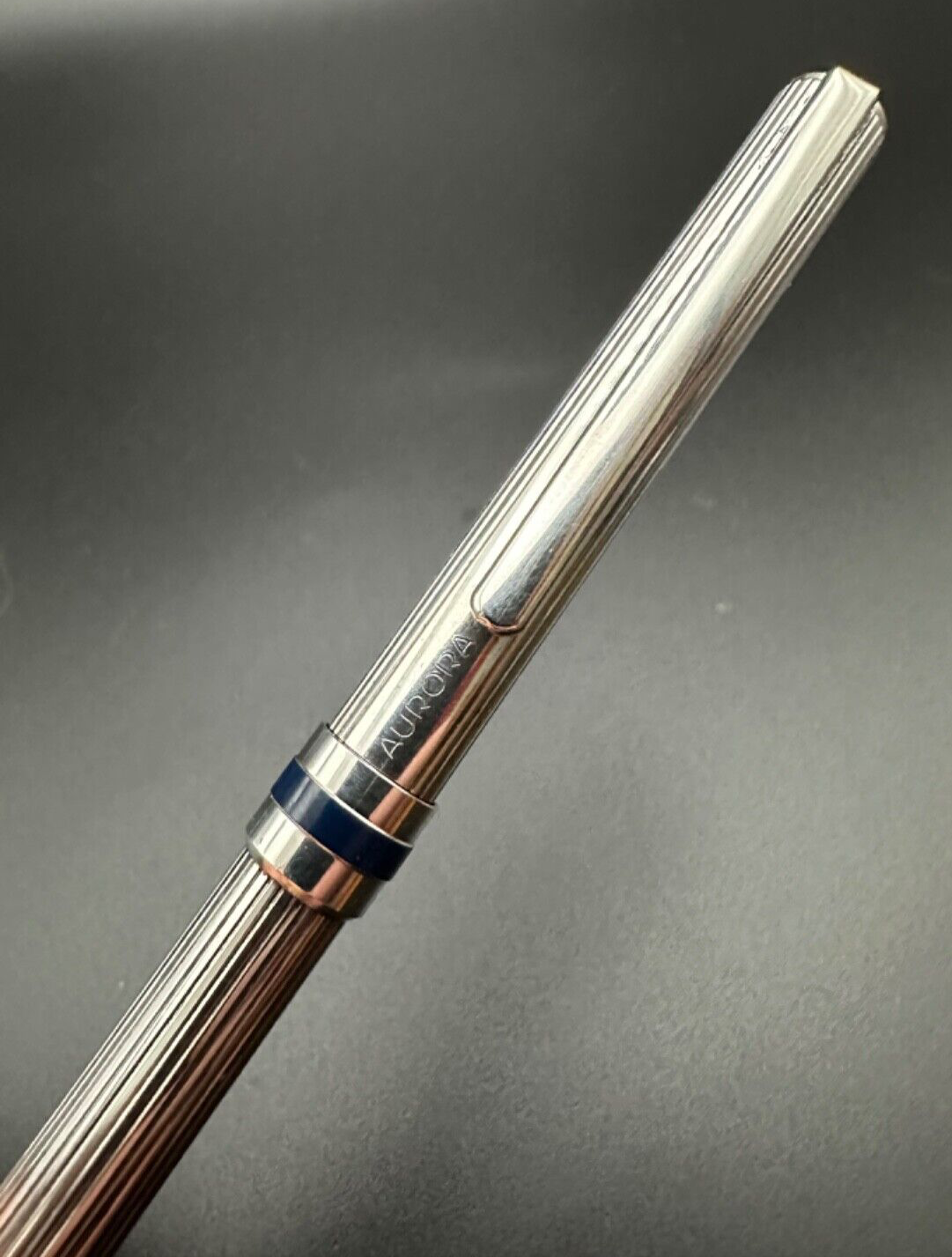 Vintage Aurora Silver Plated Ballpoint Pen
