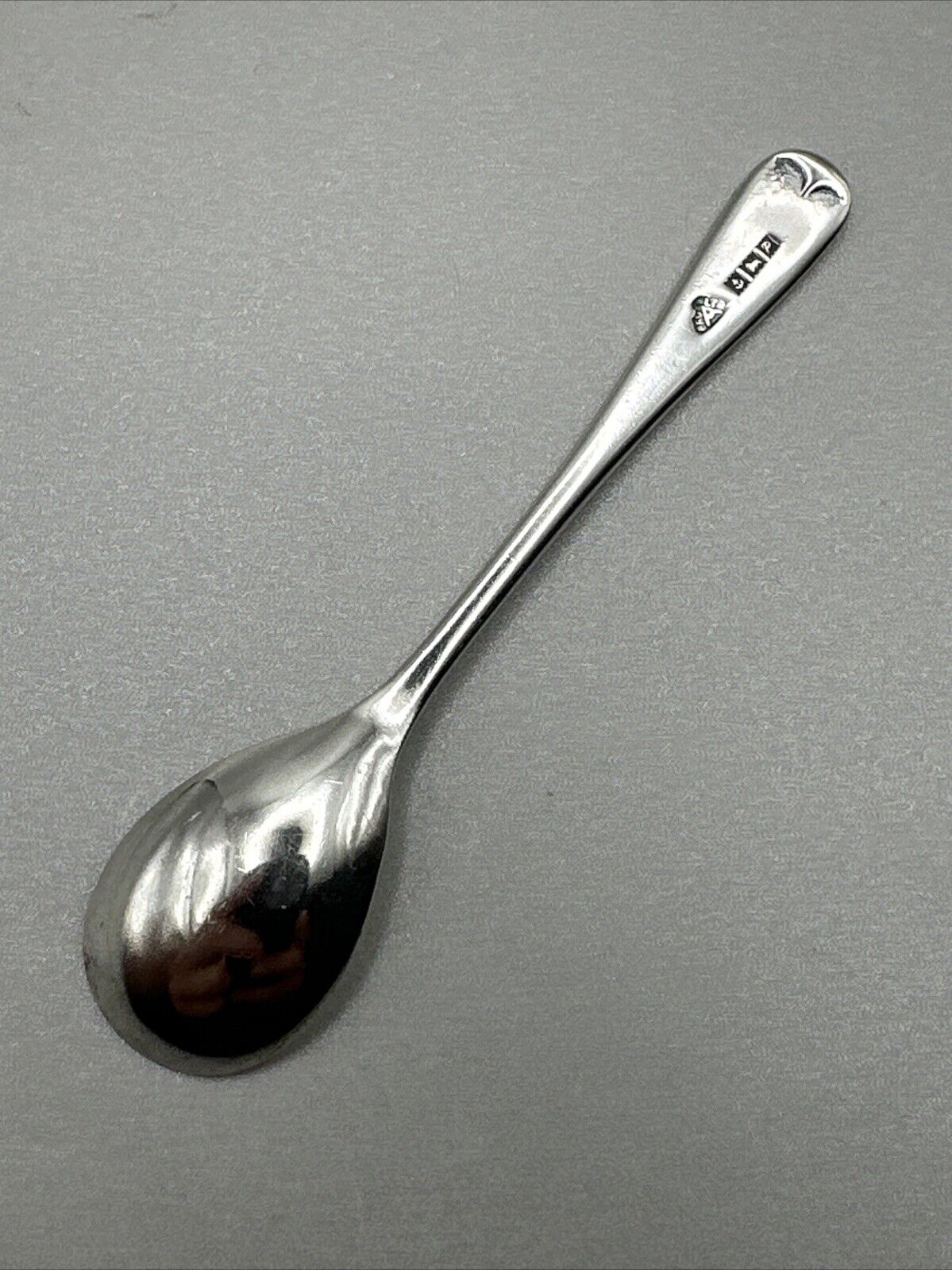 Vintage Silver Mustard Spoon - Birmingham 1964 Adie Brothers