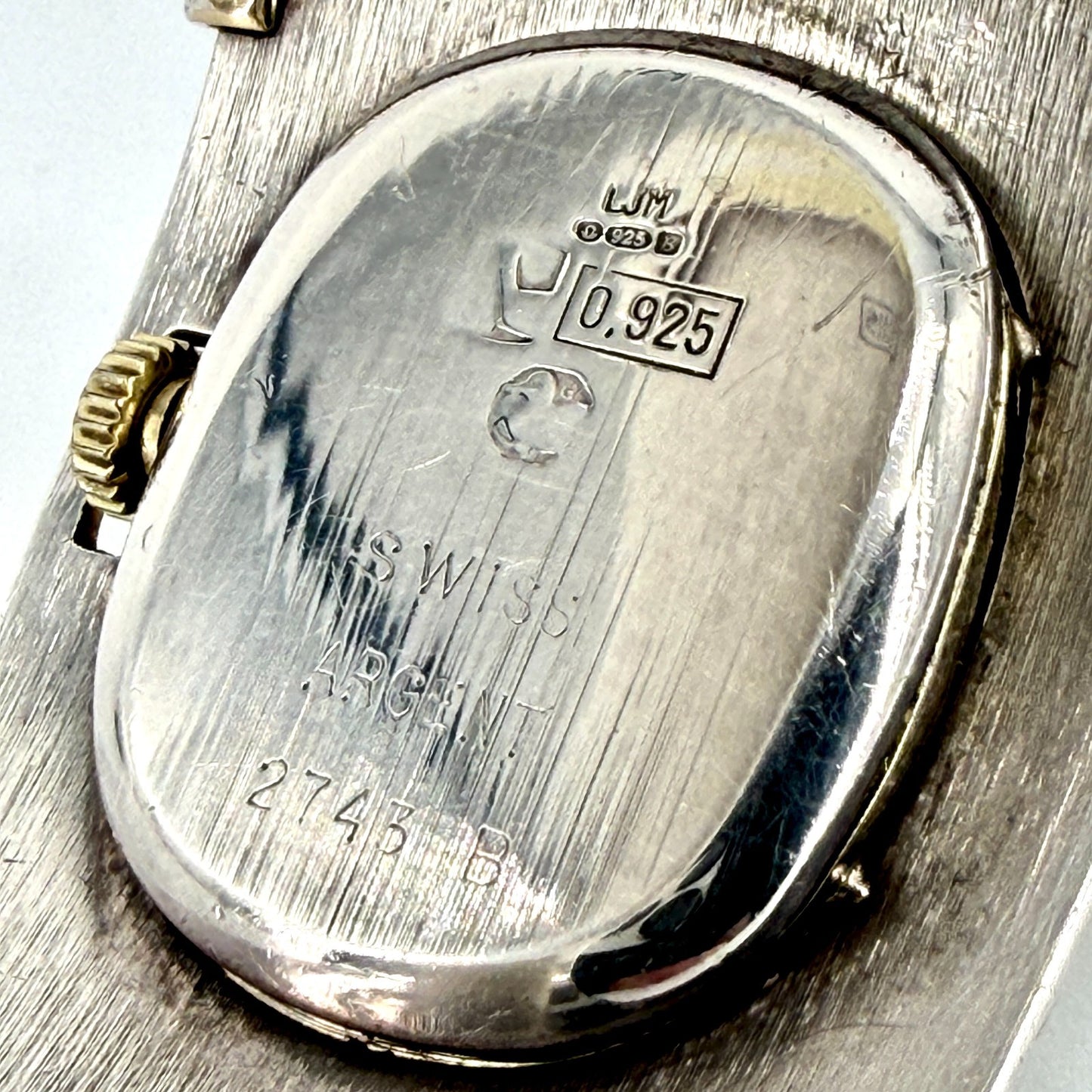 Vintage Le Paix 925 Sterling Silver Bangle Watch – Swiss Quartz – c.1970s