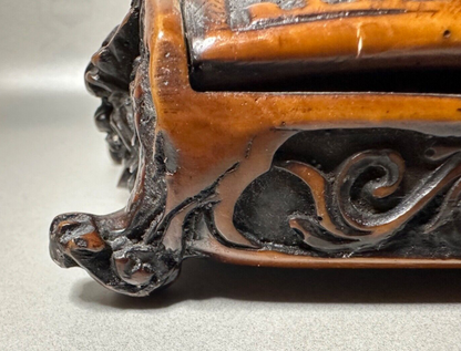 Antique Carved Resin Decorative Box