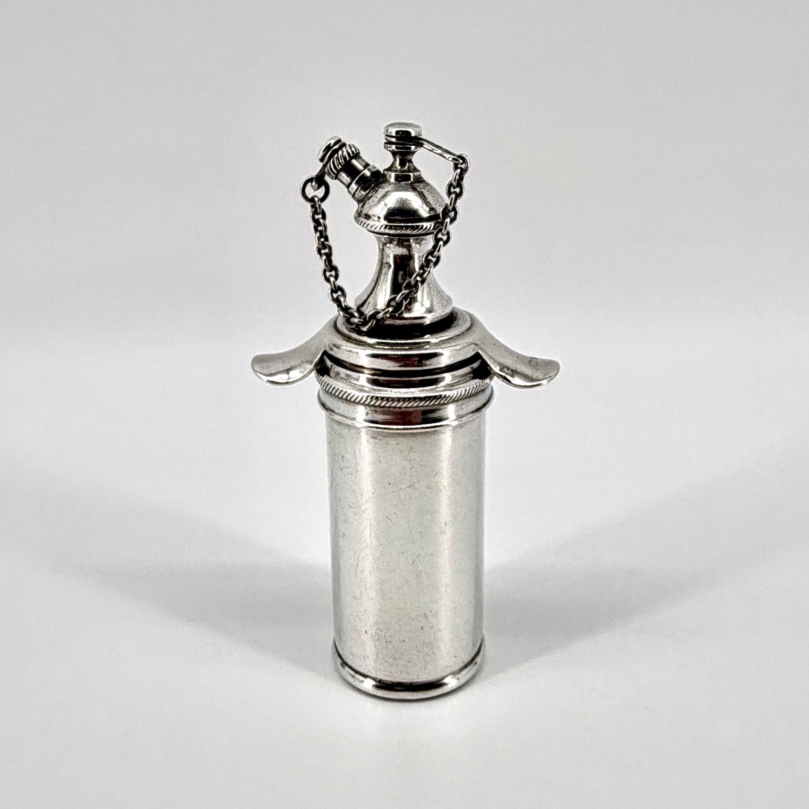 Antique Sterling Silver Scent Bottle / Atomiser – London Import 1913