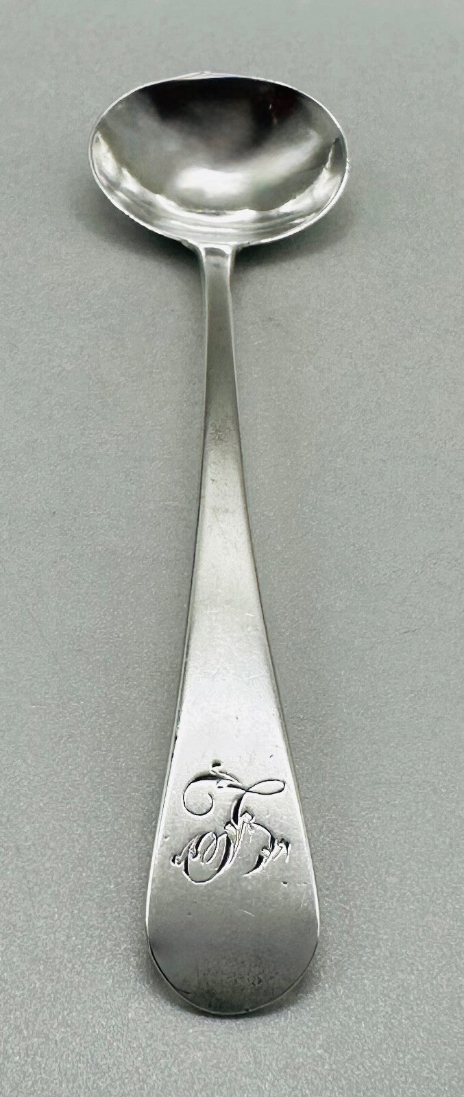 Antique Sterling Silver Salt Spoon by John Lias – London 1806