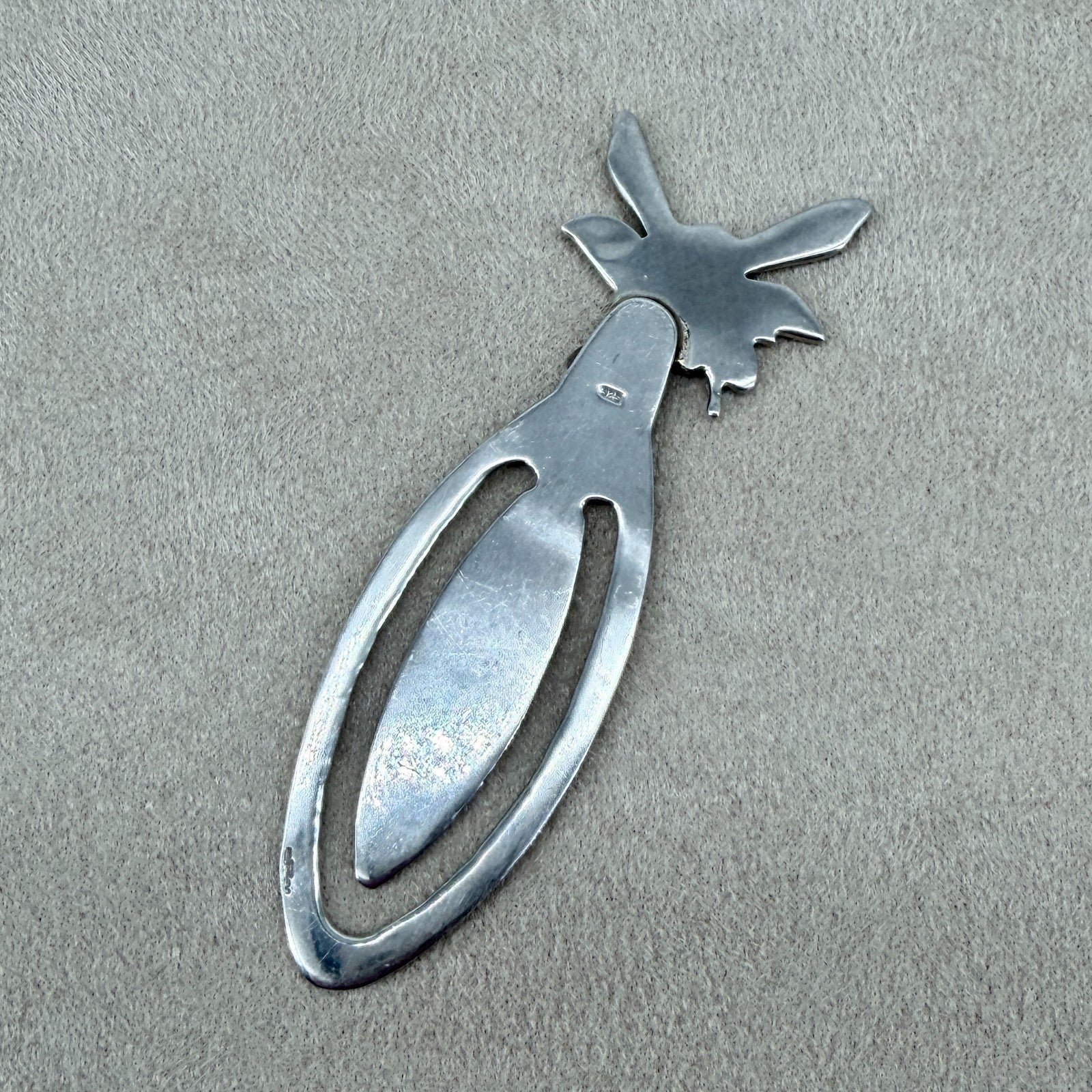 Vintage Sterling Silver Fairy Bookmark – 925