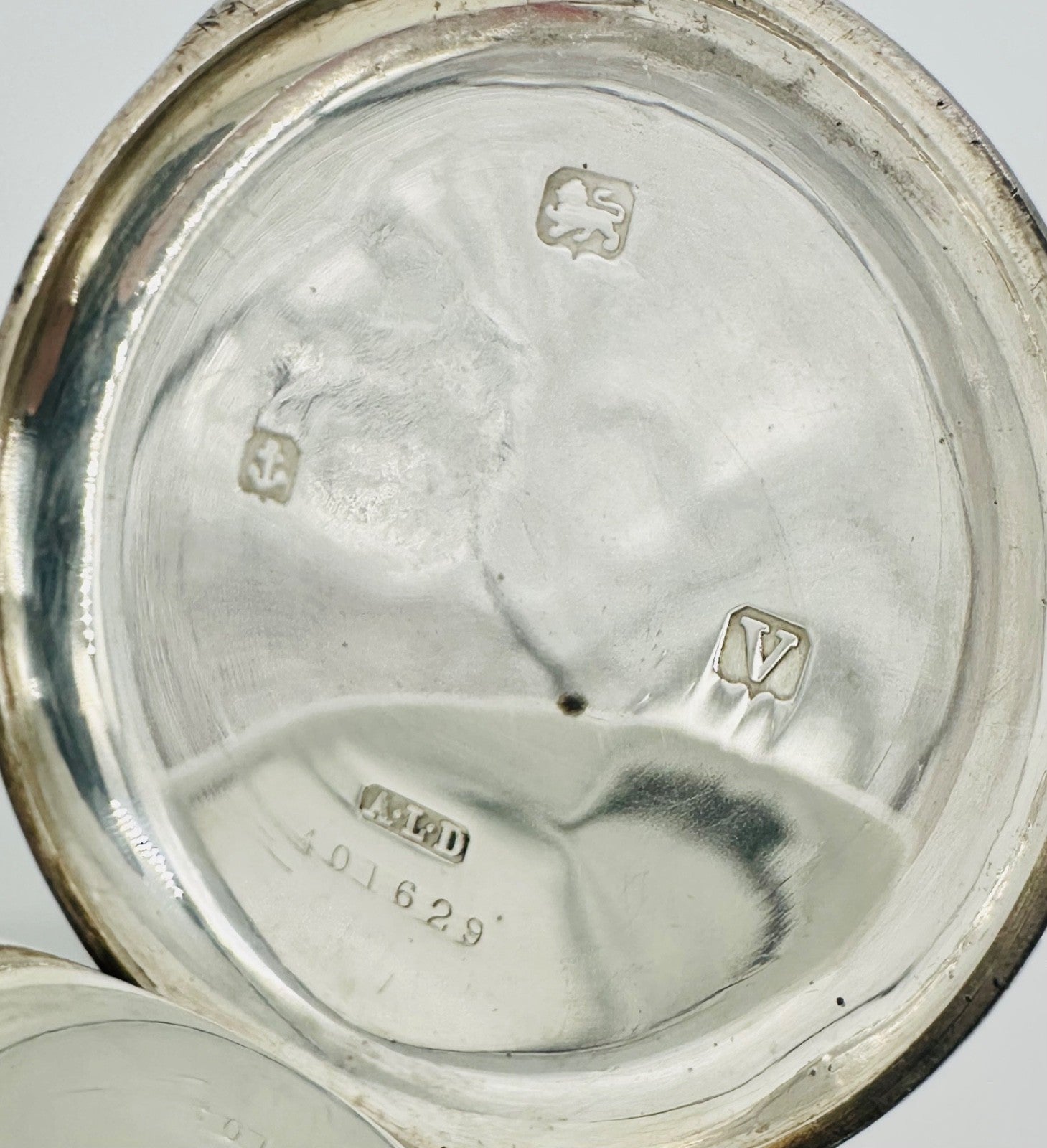 Antique Silver Pocket Watch - Dimier Frères & Co. - Birmingham 1920 - Working