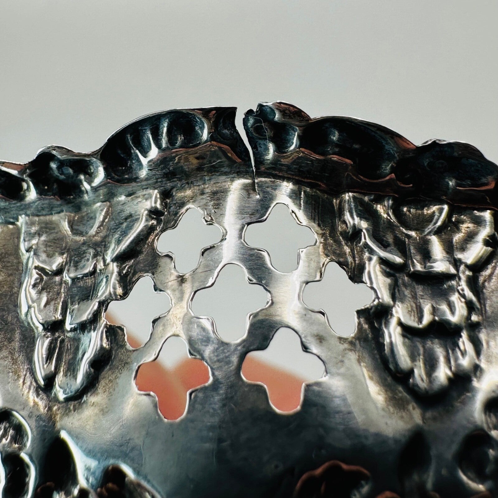 Pair of Antique Silver Trinket Dishes - Birmingham 1901 by William Devenport