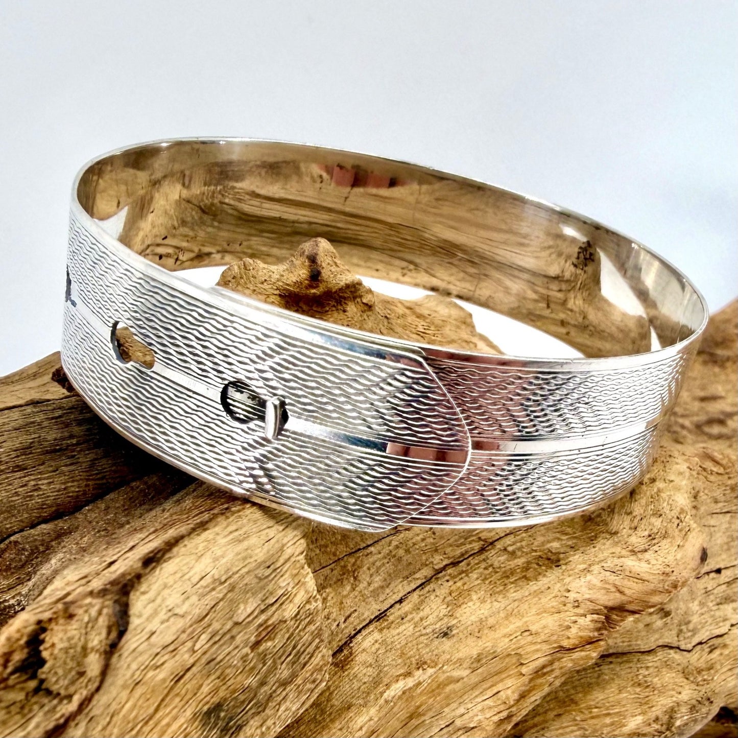 Vintage Silver Bracelet / Bangle – Charles Horner – Chester 1945 – Adjustable