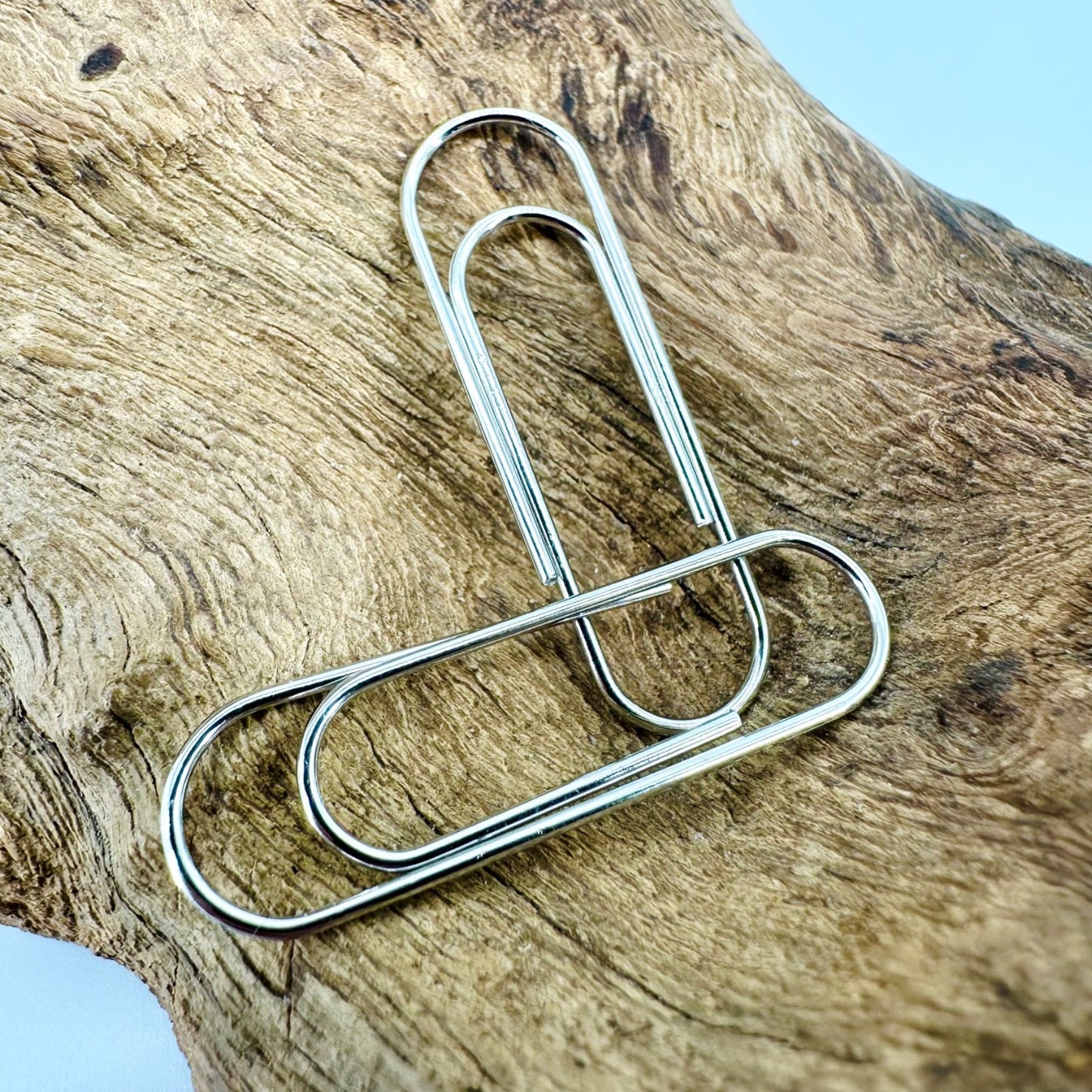 Brand New 925 Sterling Silver Paper Clip Earrings