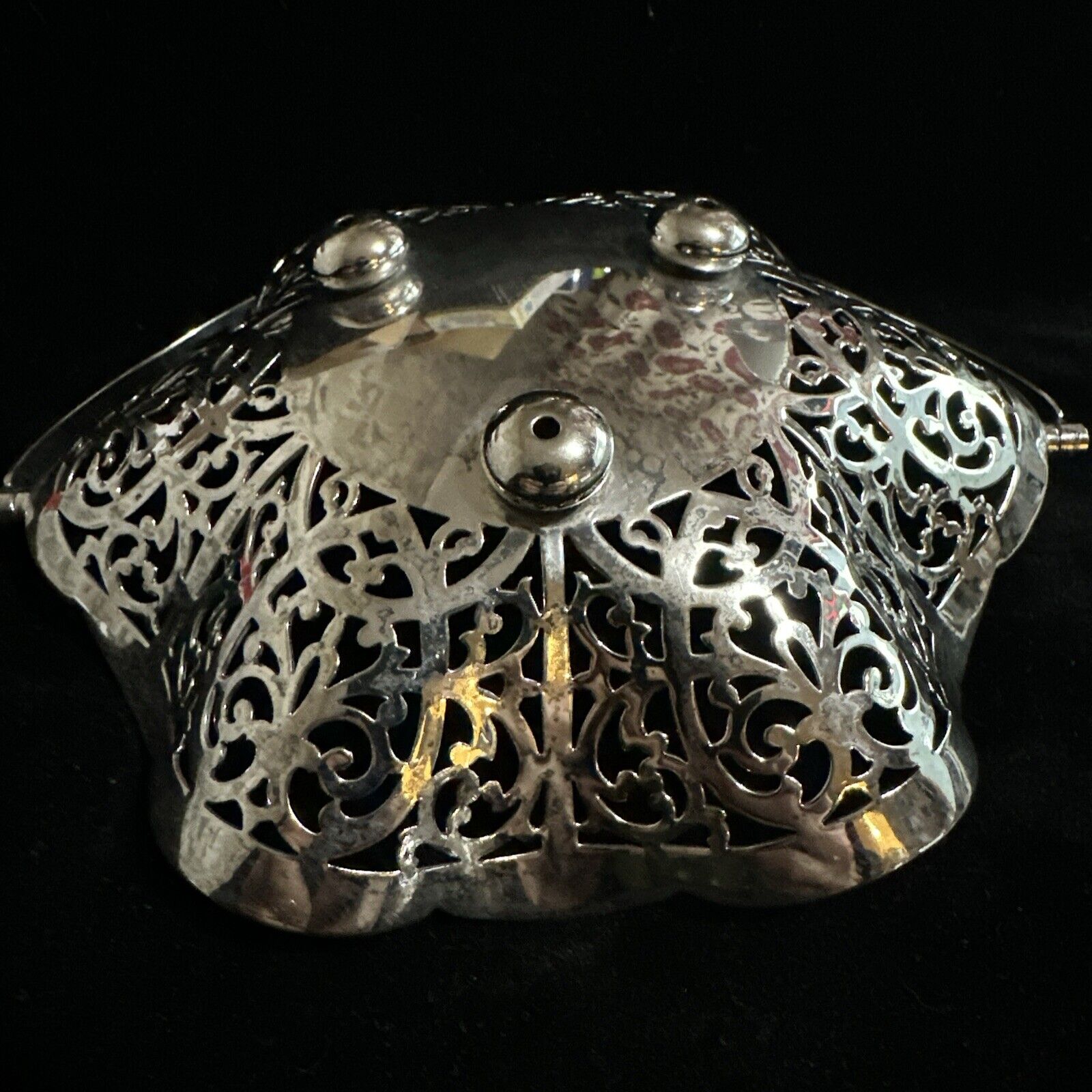 Antique Silver Plate Bon Bon Dish - Lancelott Plate