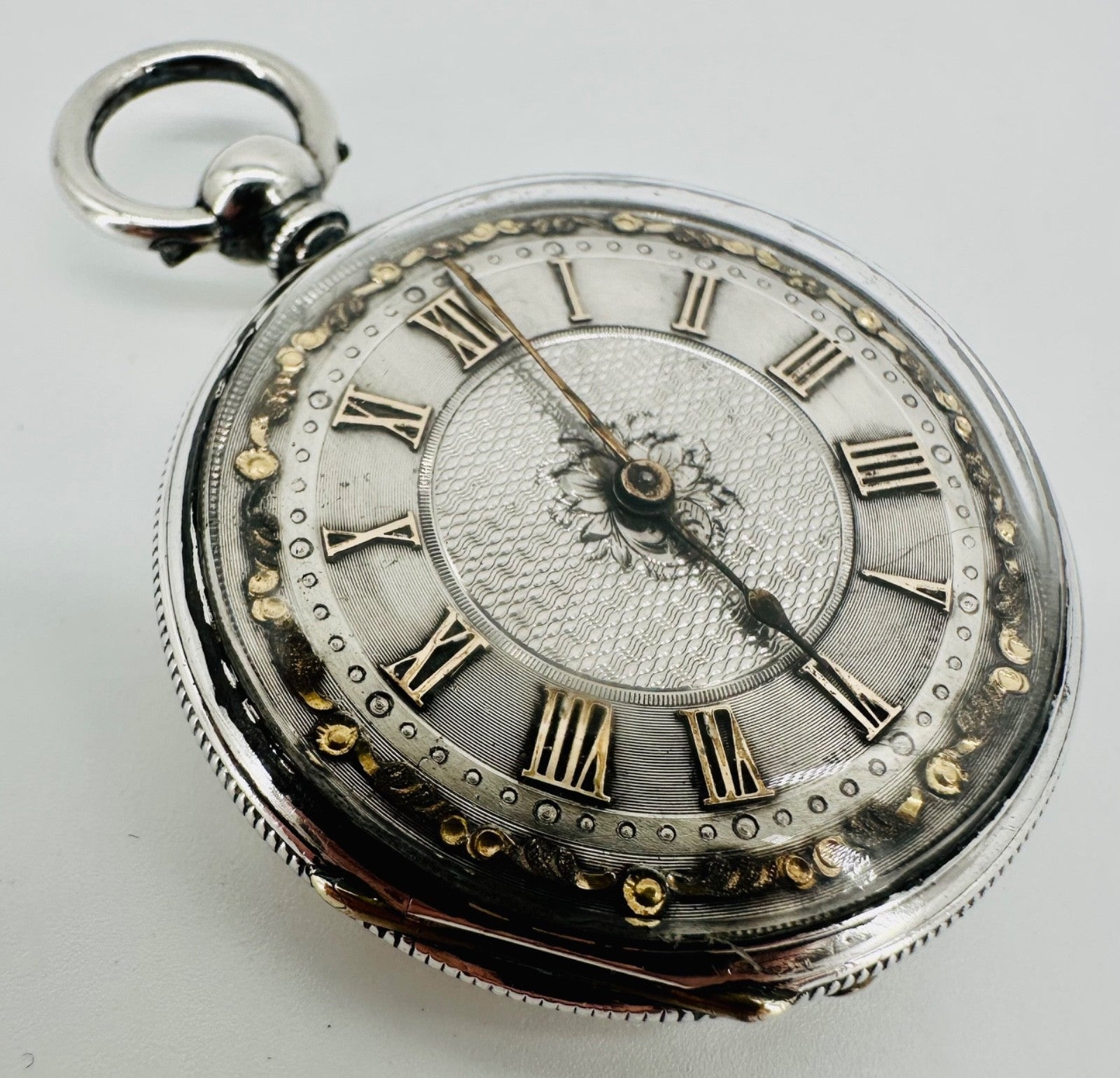 Antique Baume Genève Silver Pocket Watch, Matching Serials, Marked CB, c.1860-80
