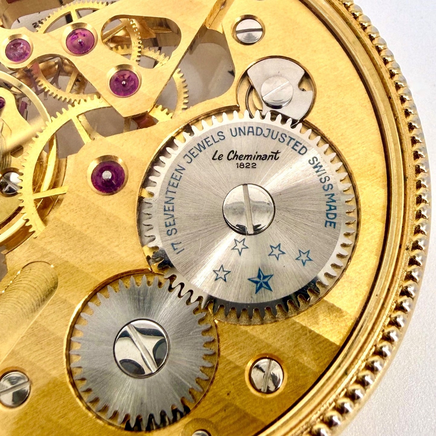 Le Cheminant ETA 6497 Skeleton Pocket Watch – Swiss Made – 17 Jewels – Working