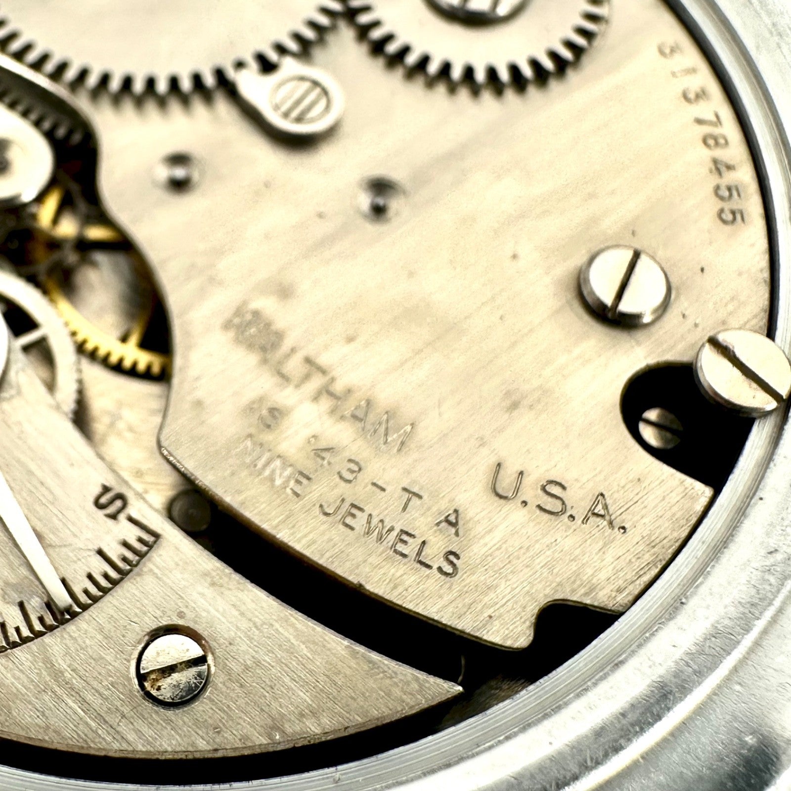 Waltham Admiralty Pattern No.6 Military Stopwatch, WW2 c.1943 - Working