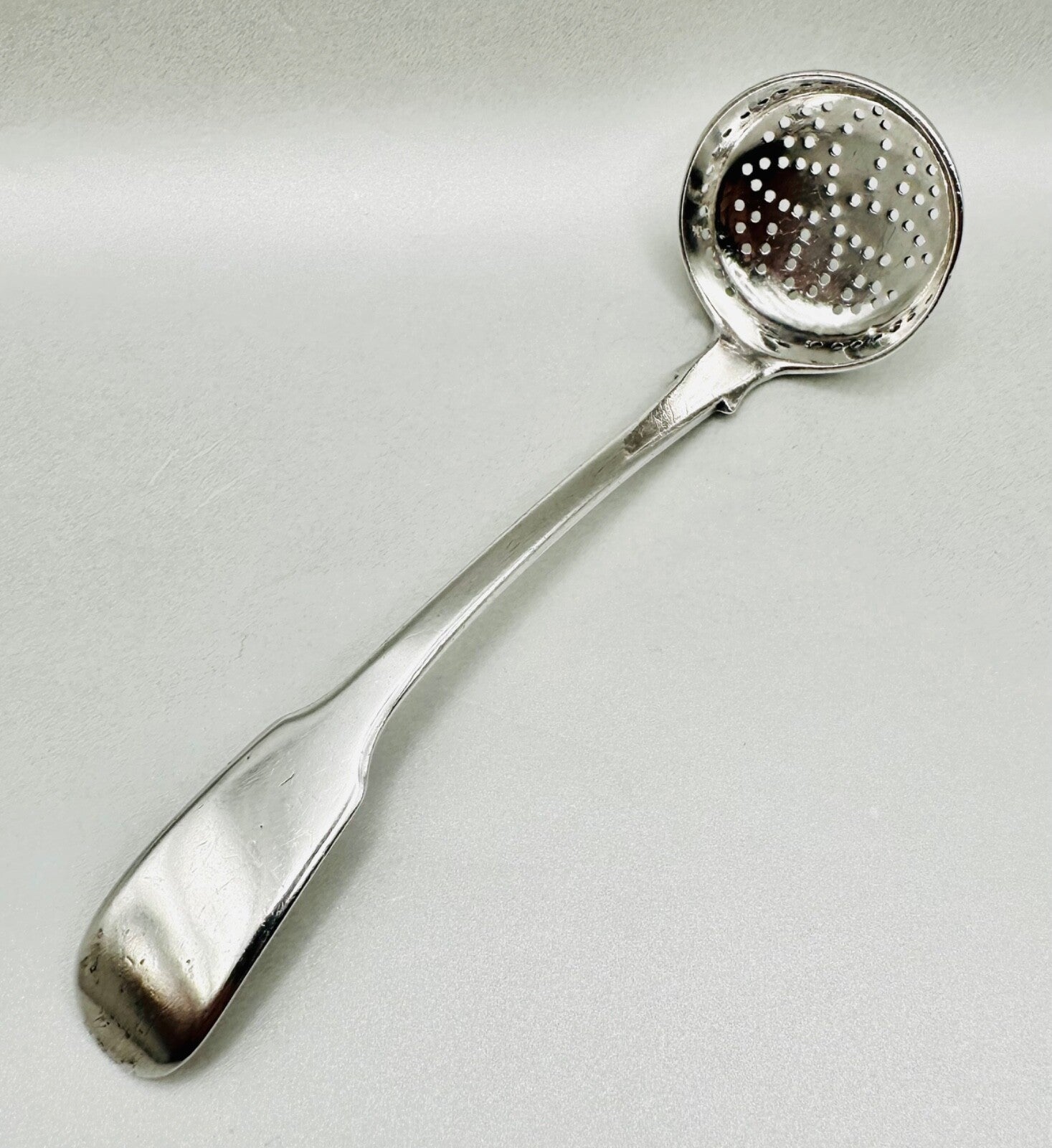 Antique Silver Sugar Sifter Spoon - London 1846 by Chawner & Co.