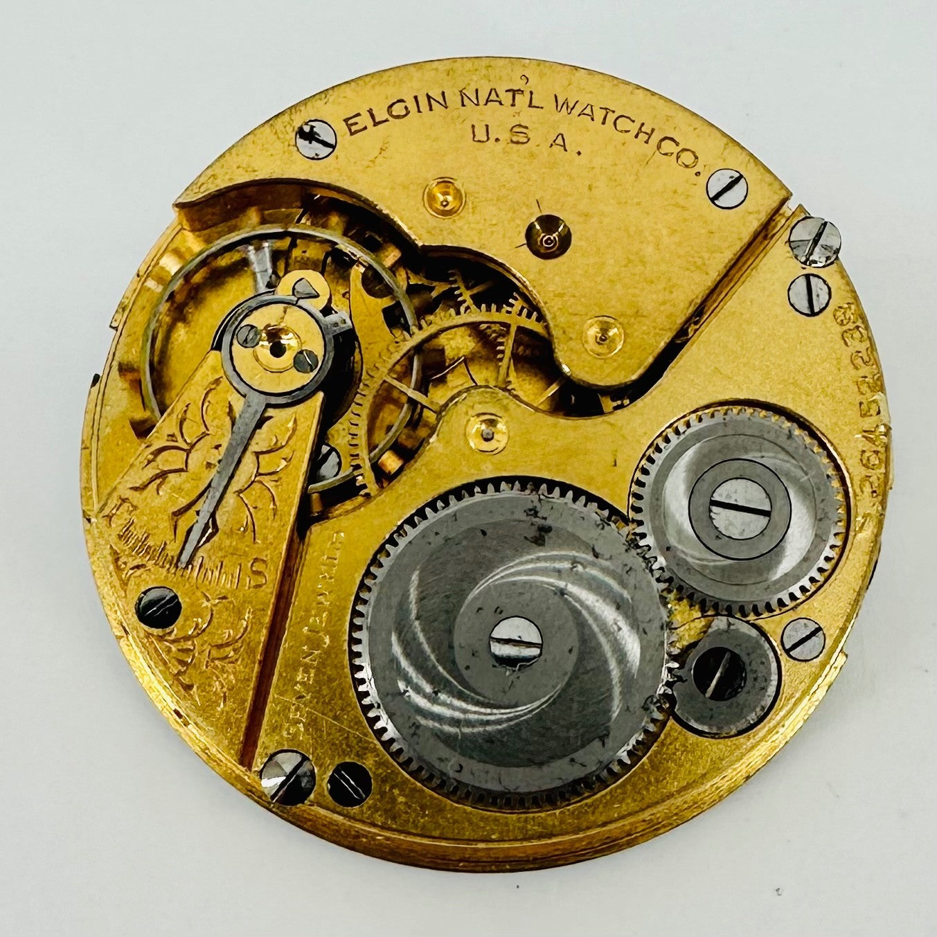 Antique Elgin 16s Pocket Watch Movement – 7 Jewels, Working, c.1924 - Grade 292