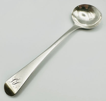 Antique Sterling Silver Salt Spoon – London 1815, George Day – 9.65g