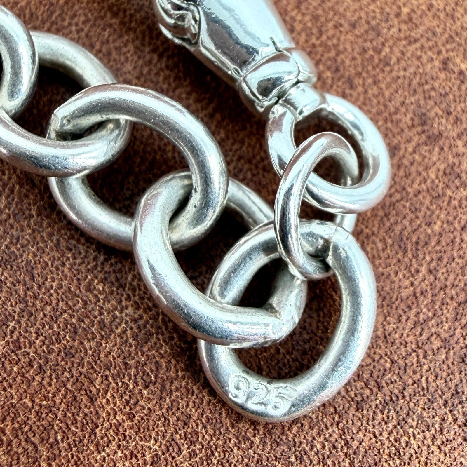 Antique Silver Albert Chain with T-Bar & Medallion – 1900 & 1924