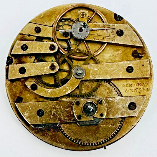 Antique Gindrat Genève Pocket Watch Movement – 36.1mm – Spares/Repair
