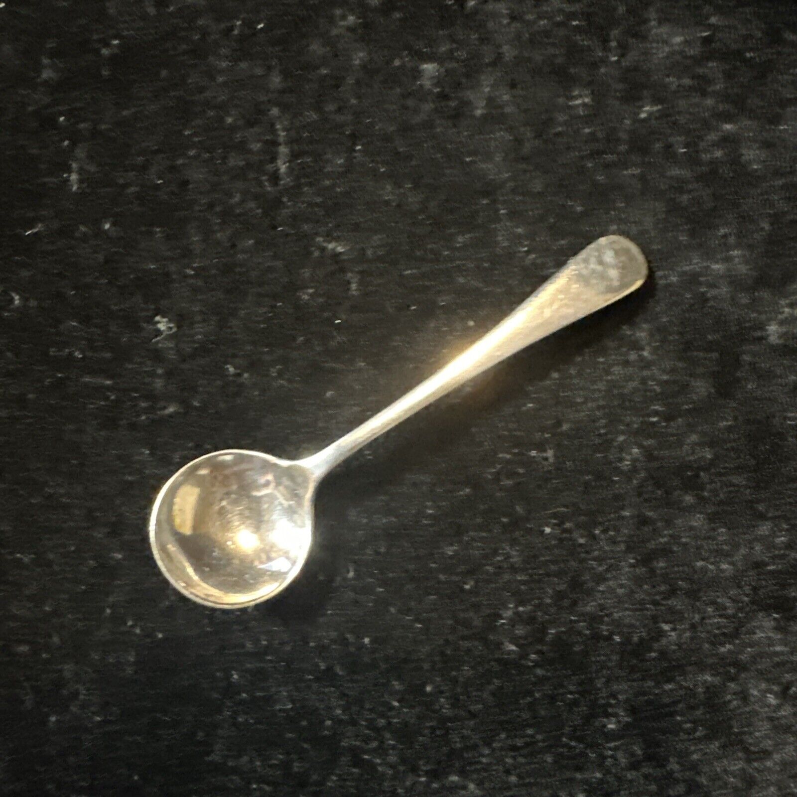 Antique Silver Plated Salt Spoon - EPNS