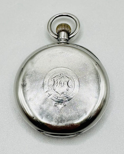 Antique Omega 935 Silver Pocket Watch (1894-1899) – Good Working Condition
