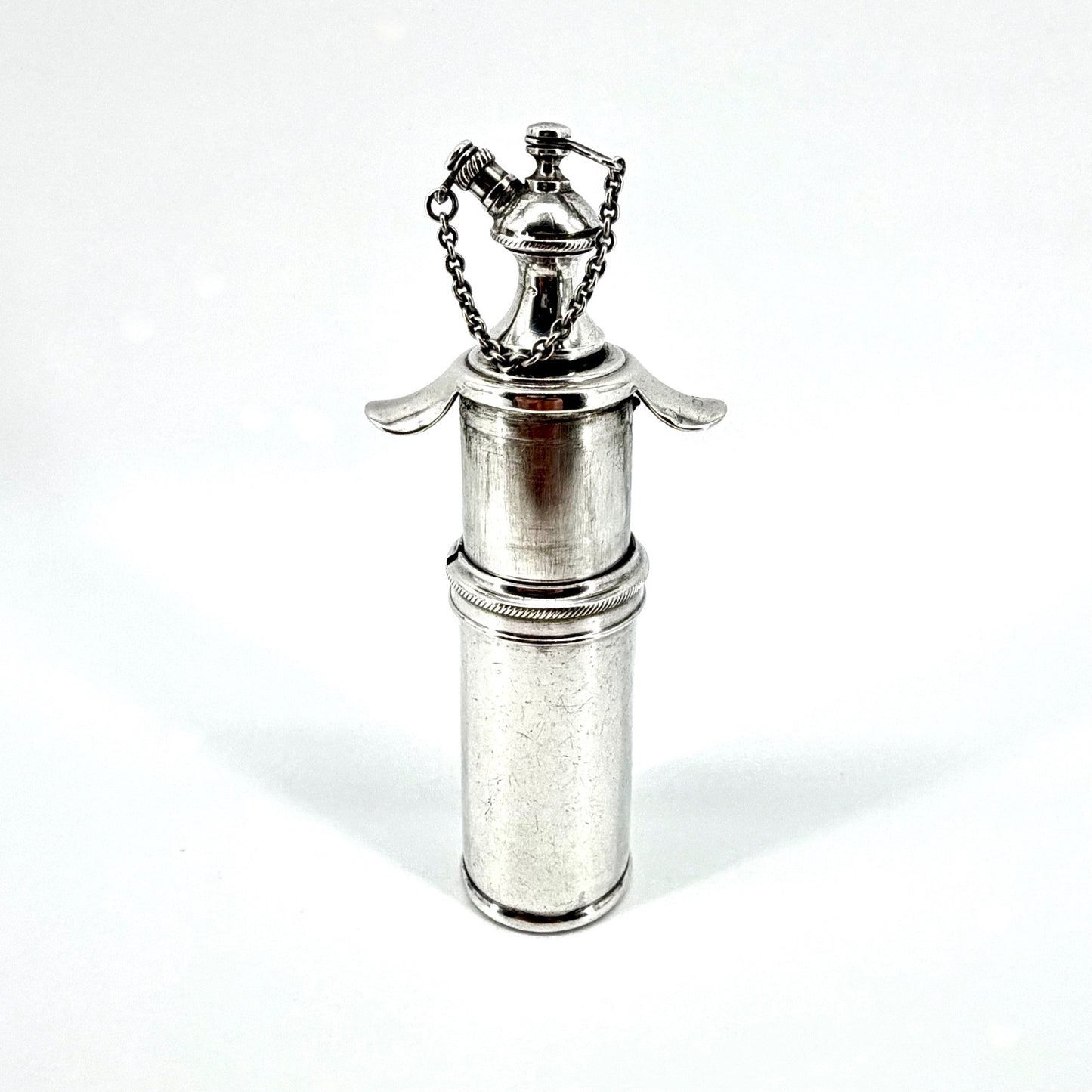 Antique Sterling Silver Scent Bottle / Atomiser – London Import 1913