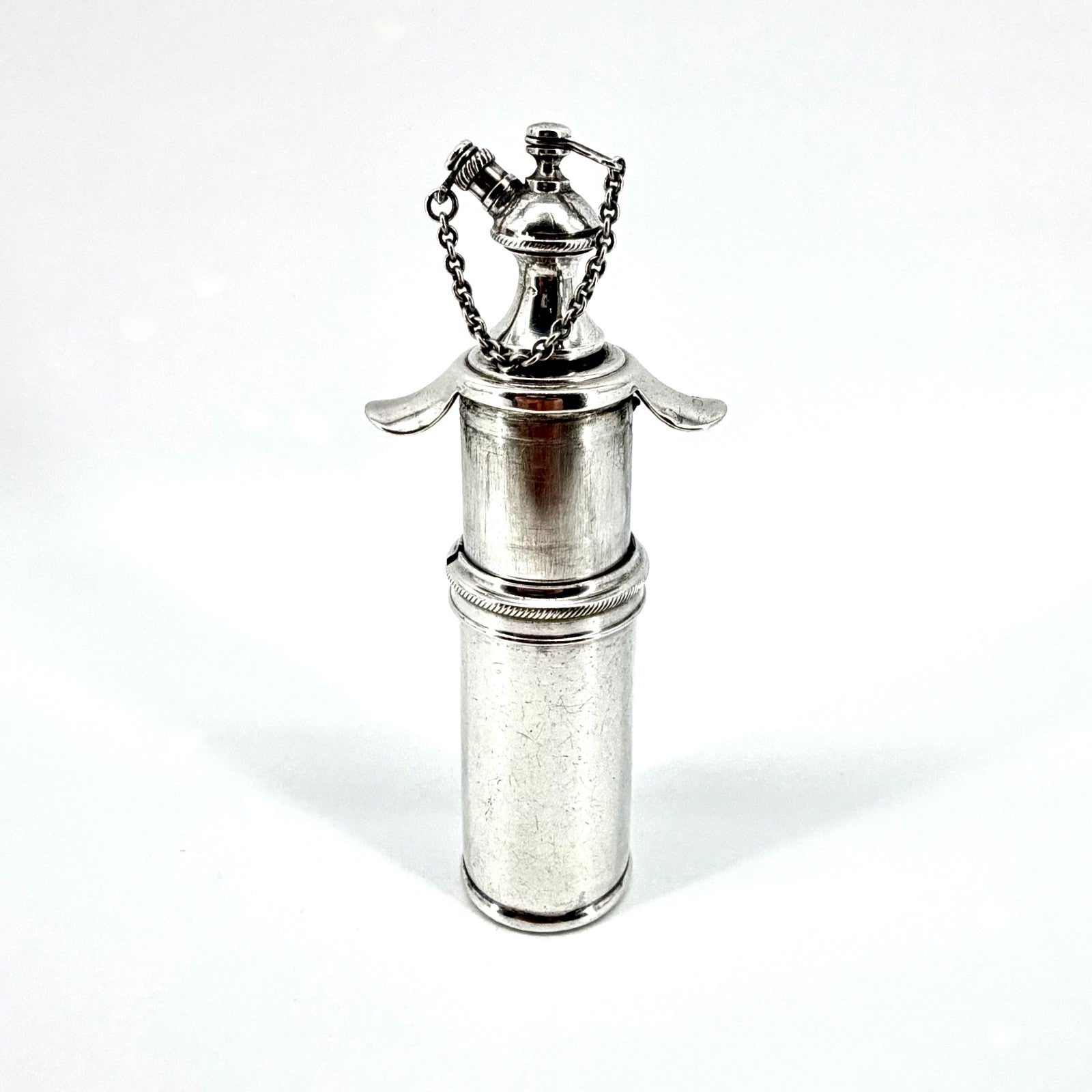Antique Sterling Silver Scent Bottle / Atomiser – London Import 1913