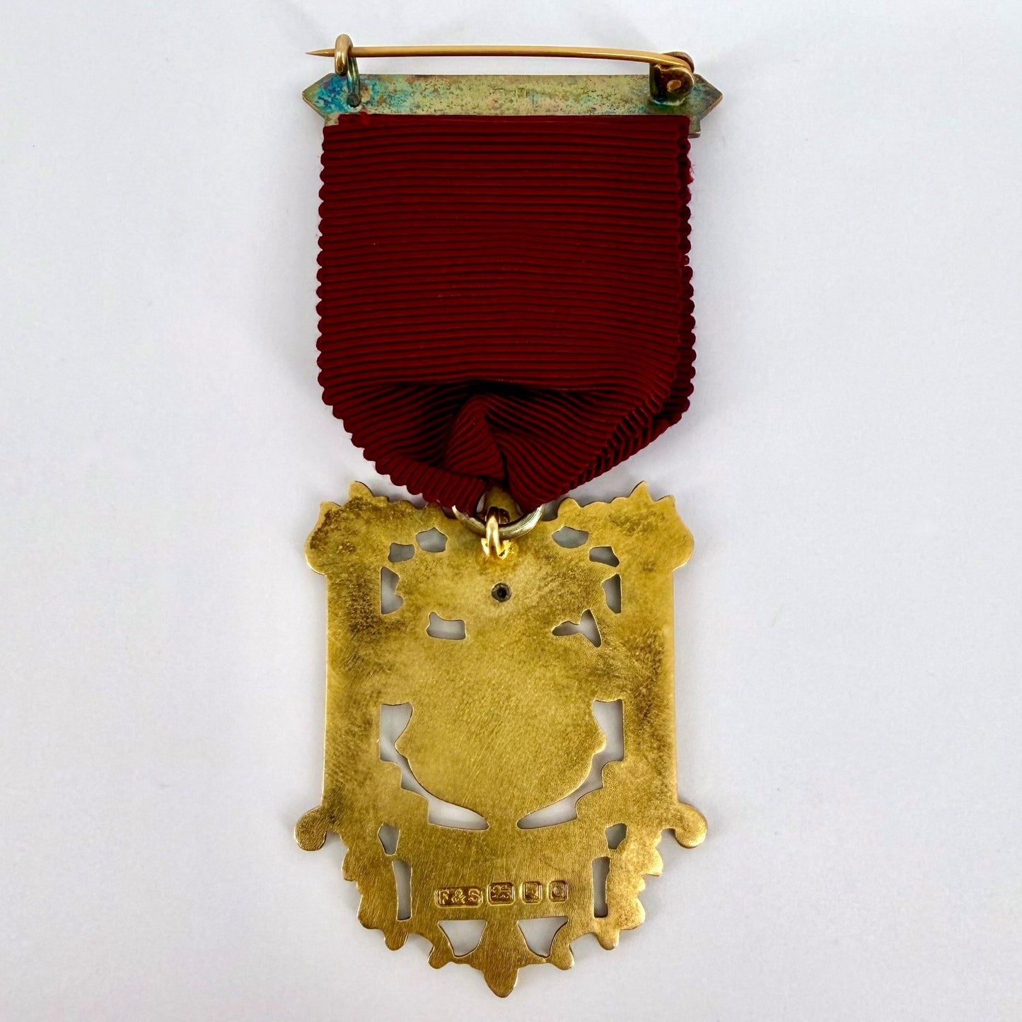 Vintage Silver Gilt Masonic Badge – Royal Masonic Benevolent Instn 1939