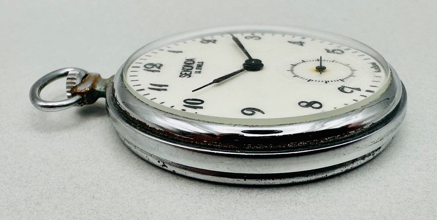 Vintage Sekonda 18 Jewels Pocket Watch – USSR Made – Working – 3602 Movement