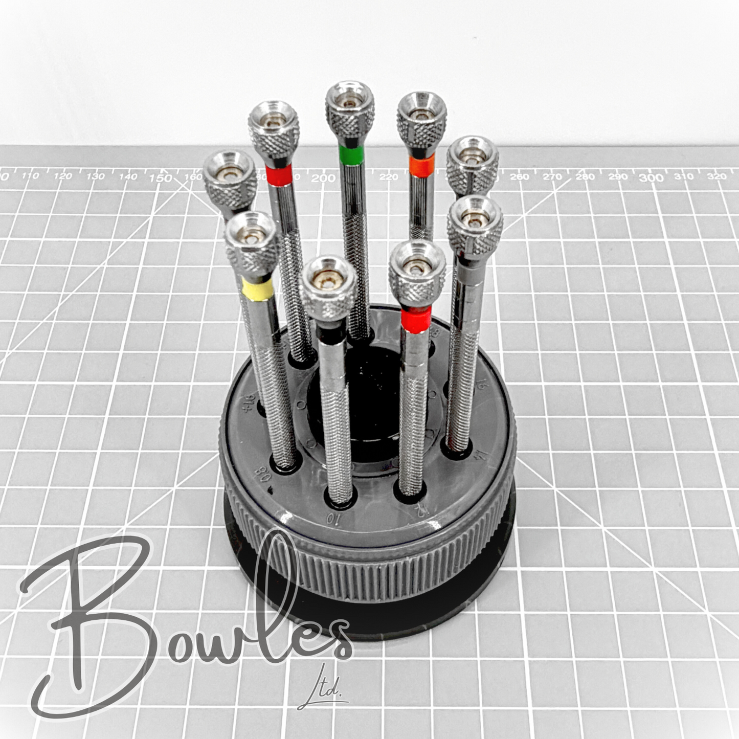 Precision Screwdriver Set - Rotating Base - Spare Blades - Watch / Jewellery