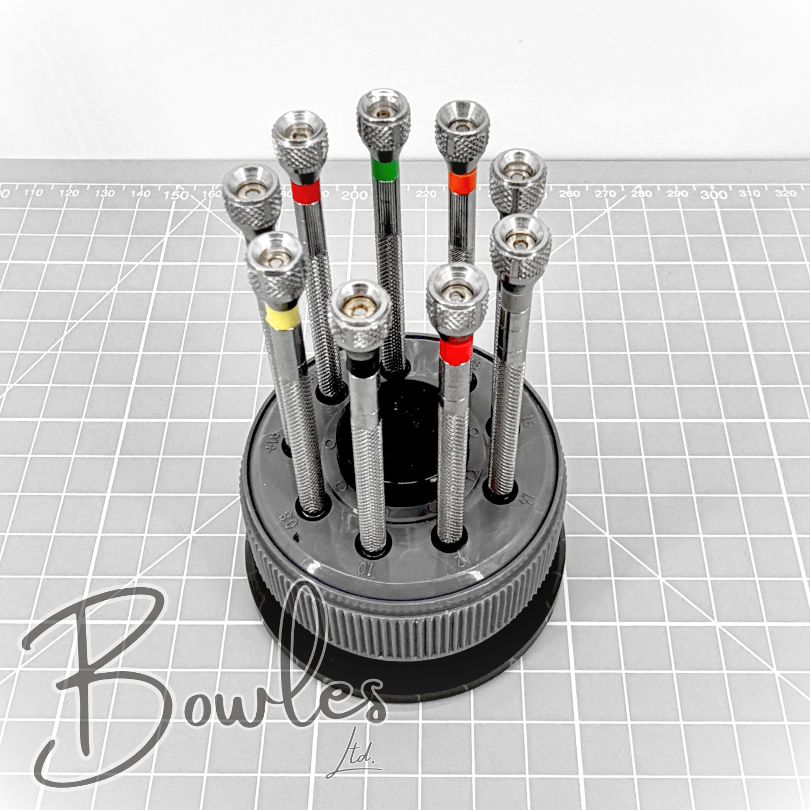Precision Screwdriver Set - Rotating Base - Spare Blades - Watch / Jewellery