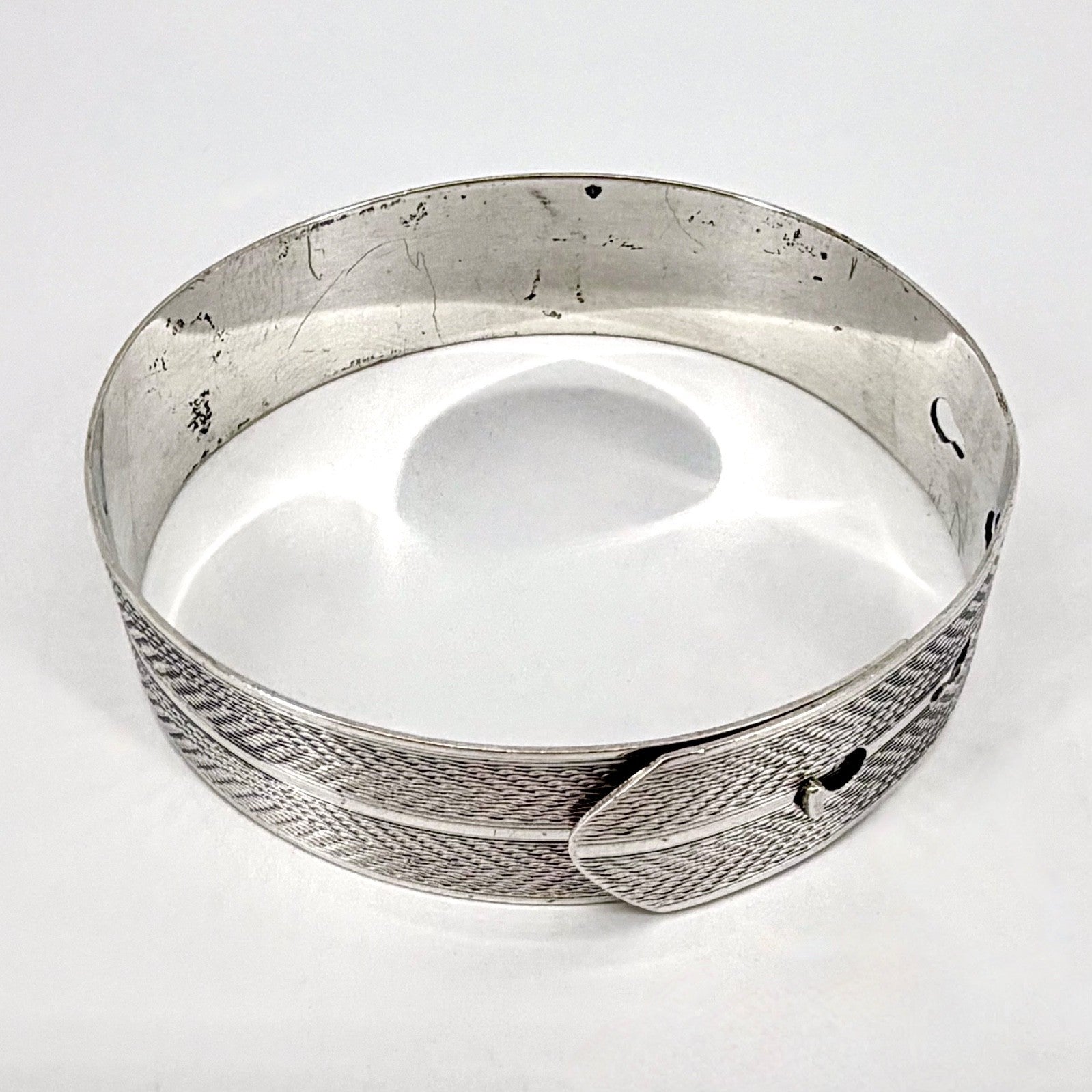 Vintage Silver Bracelet / Bangle – Charles Horner – Chester 1945 – Adjustable