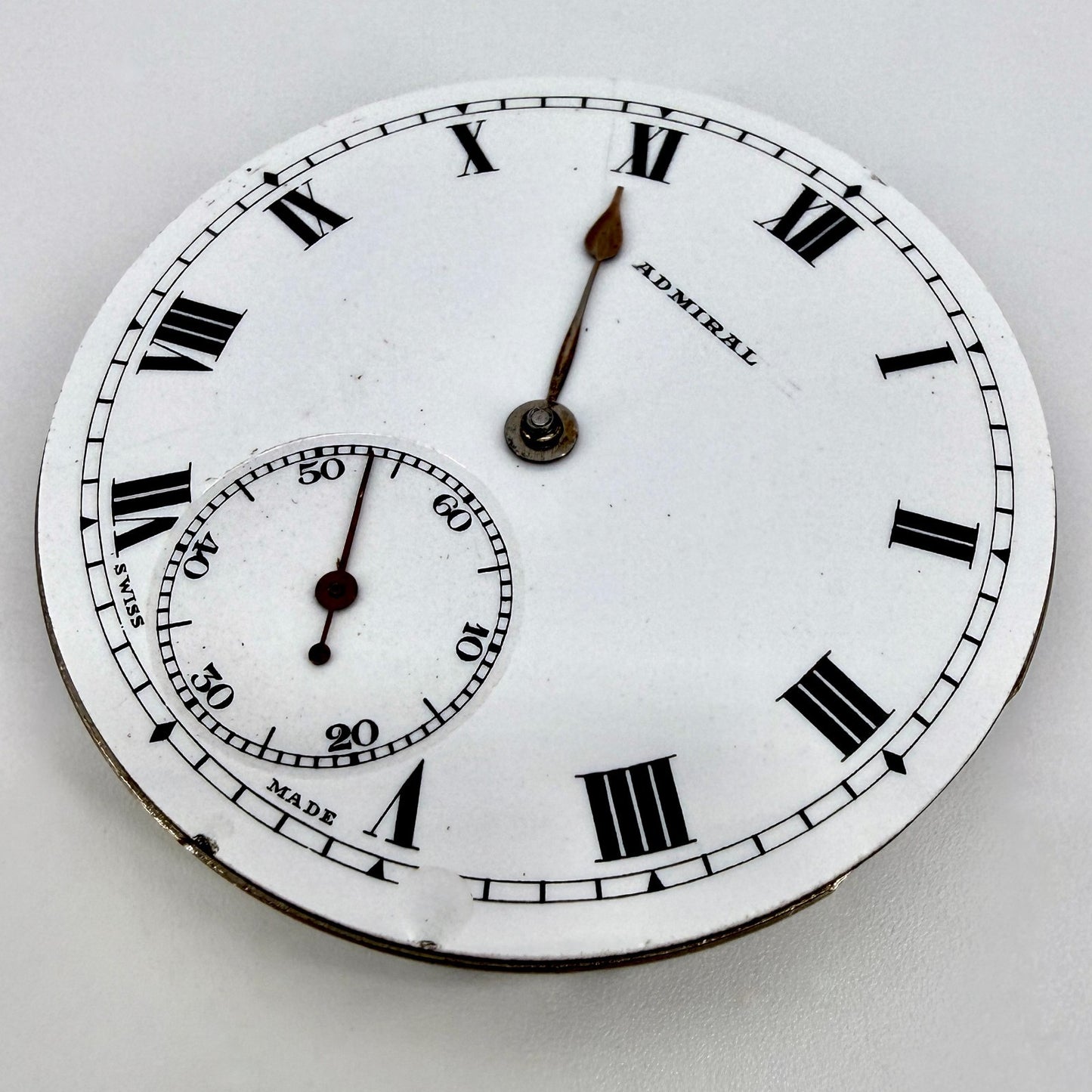 Vintage ADMIRAL CYMA Cal. 998 Pocket Watch Movement – 15J – Working