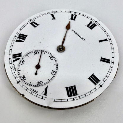 Vintage ADMIRAL CYMA Cal. 998 Pocket Watch Movement – 15J – Working