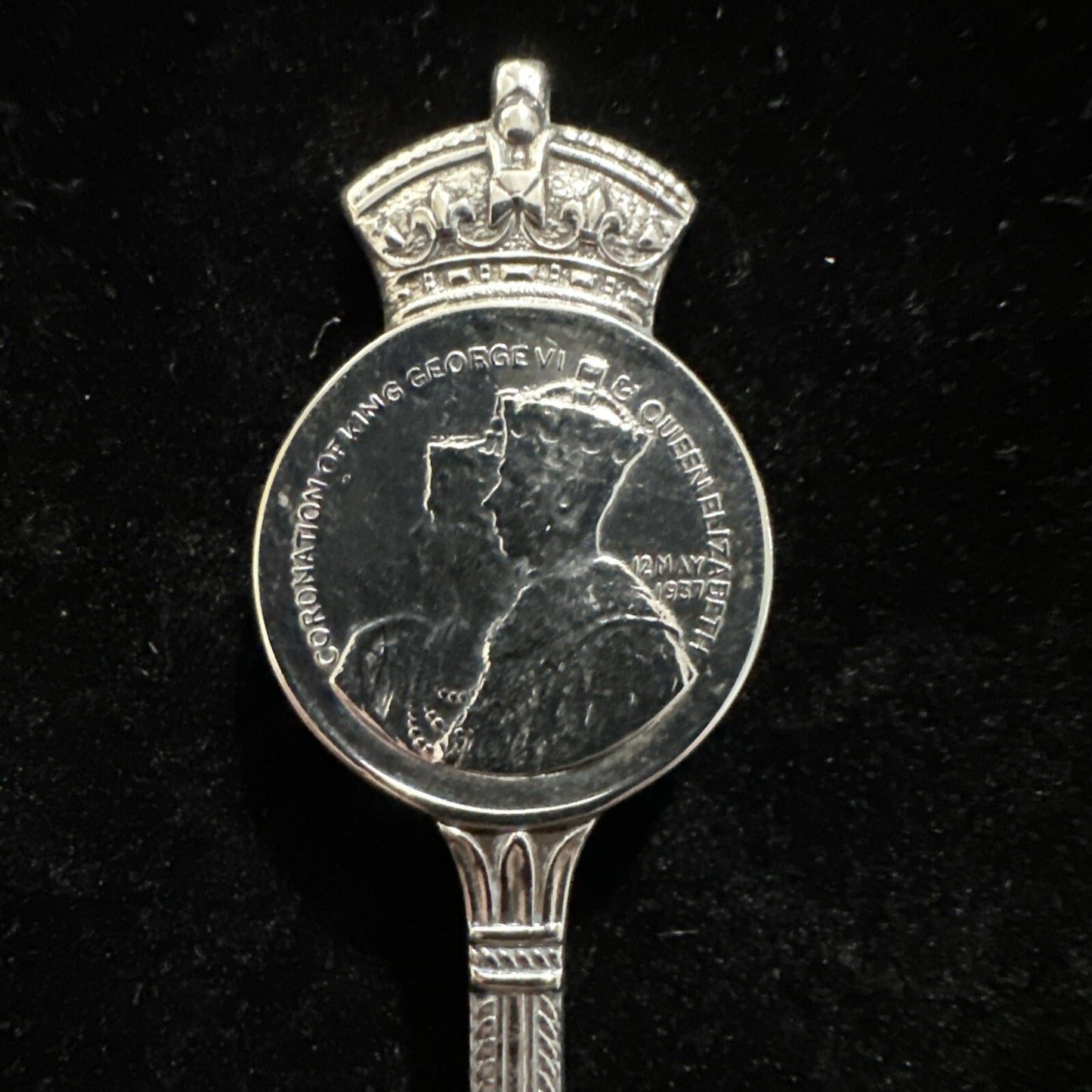 Antique King George VI Coronation 1937 Commemorative Spoon - James Walker