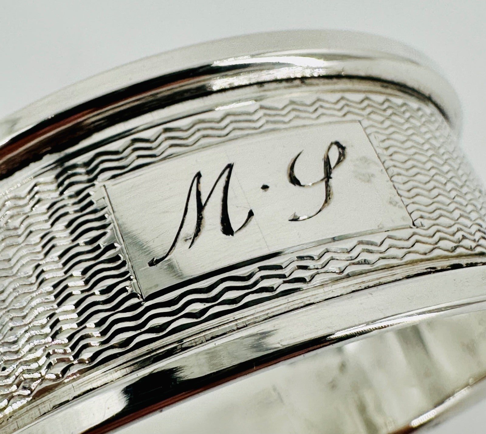 Vintage Sterling Silver Napkin Ring – Birmingham 1966 – W I Broadway & Co