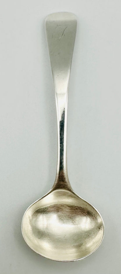 Antique Sterling Silver Salt Spoon – Newcastle 1821 by John Walton – 9.45g