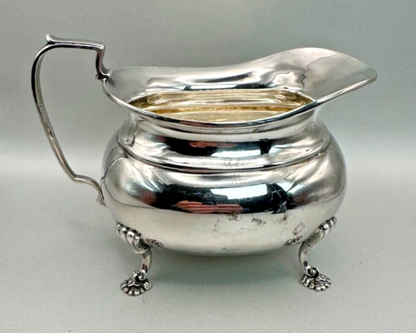 Antique E.P.N.S Silver-Plated Cream Jug with Ornate Feet