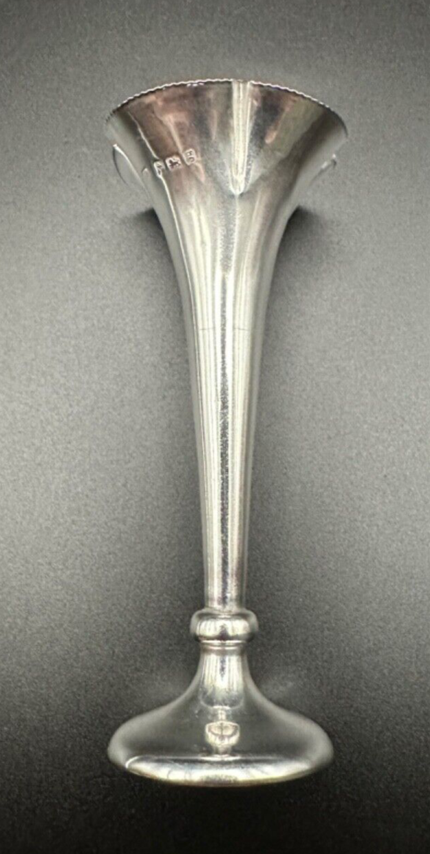 Antique Solid Silver Vase - Birmingham 1906