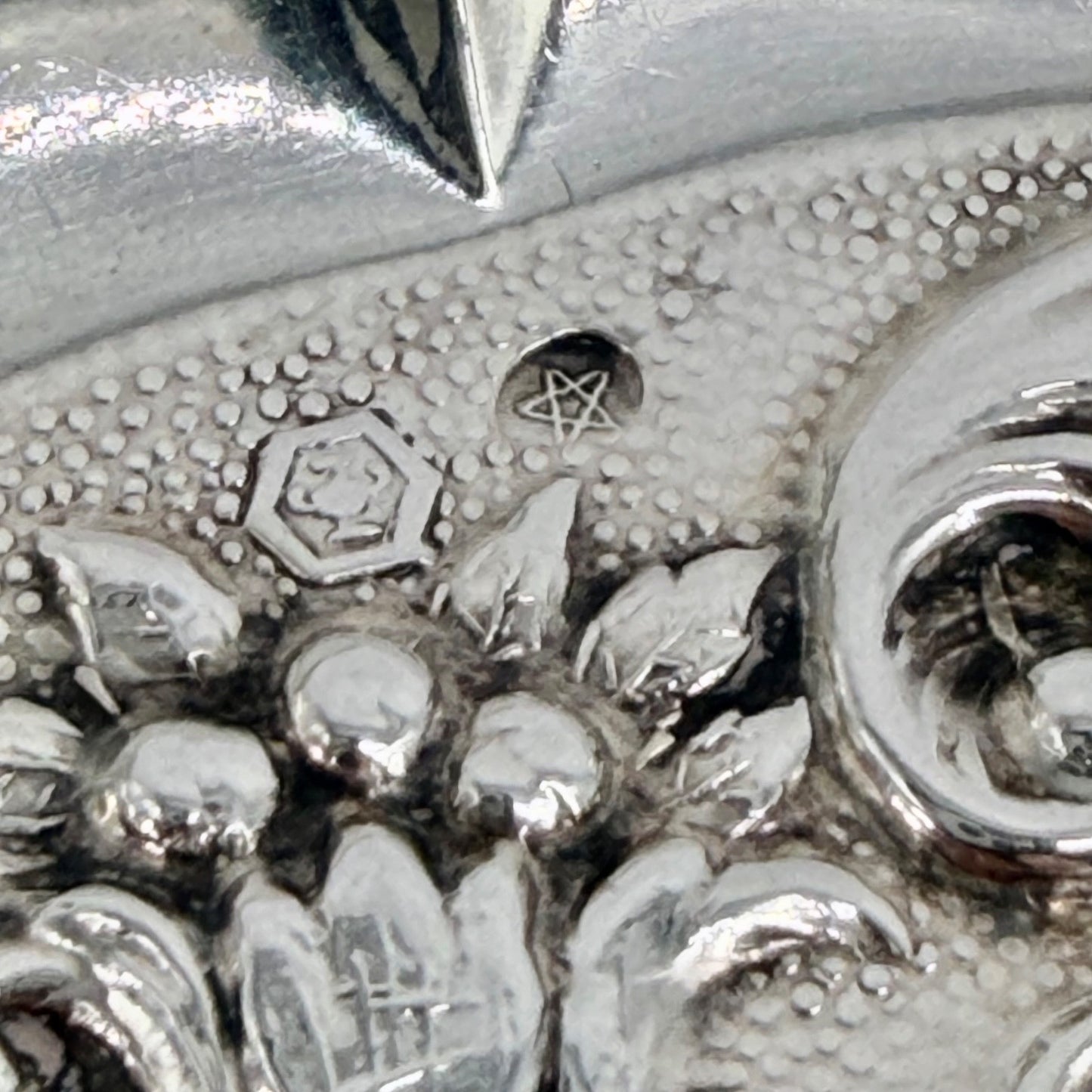 Vintage Spanish Solid Silver Trinket Tray – Signed Plata Dura, Plata de Ley