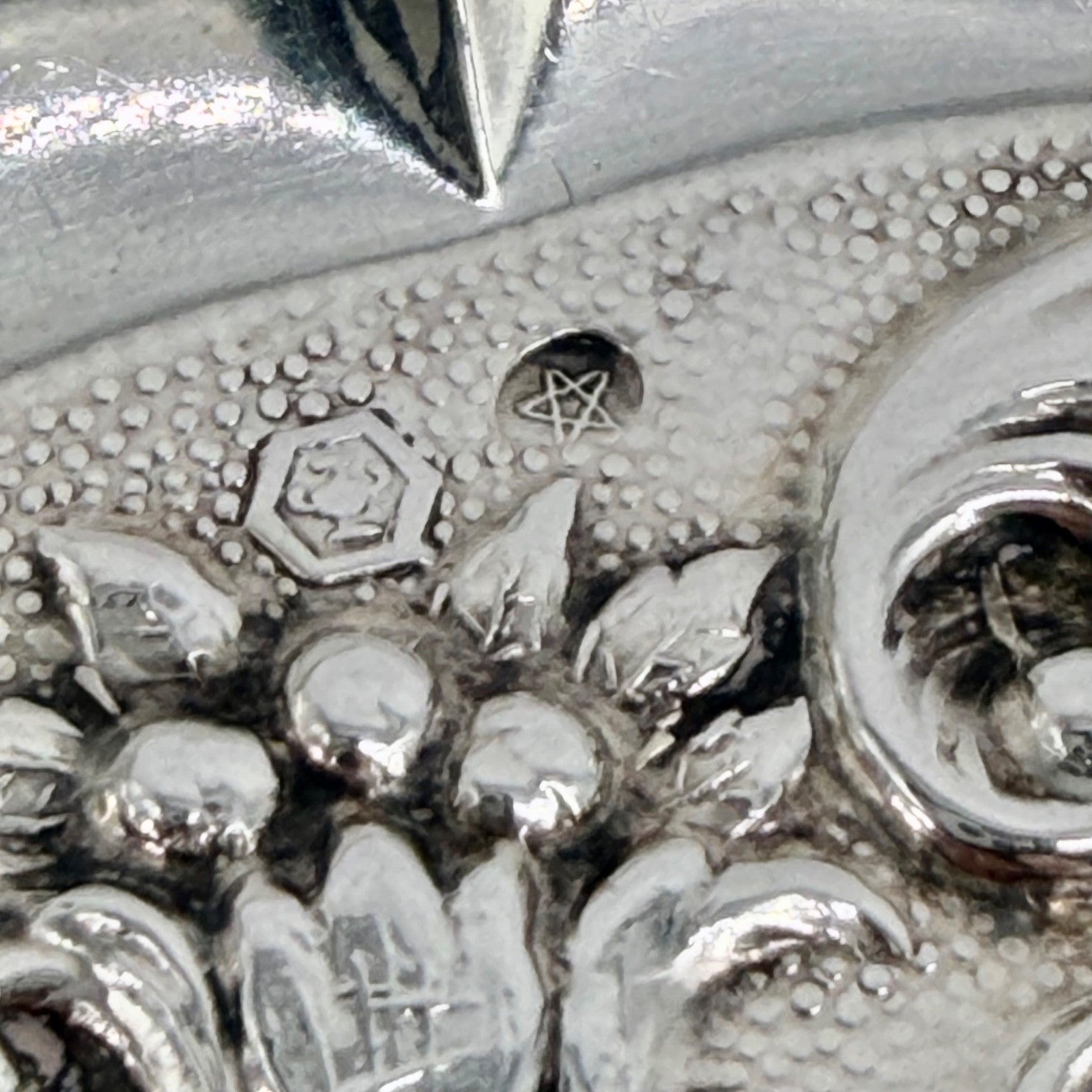 Vintage Spanish Solid Silver Trinket Tray – Signed Plata Dura, Plata de Ley