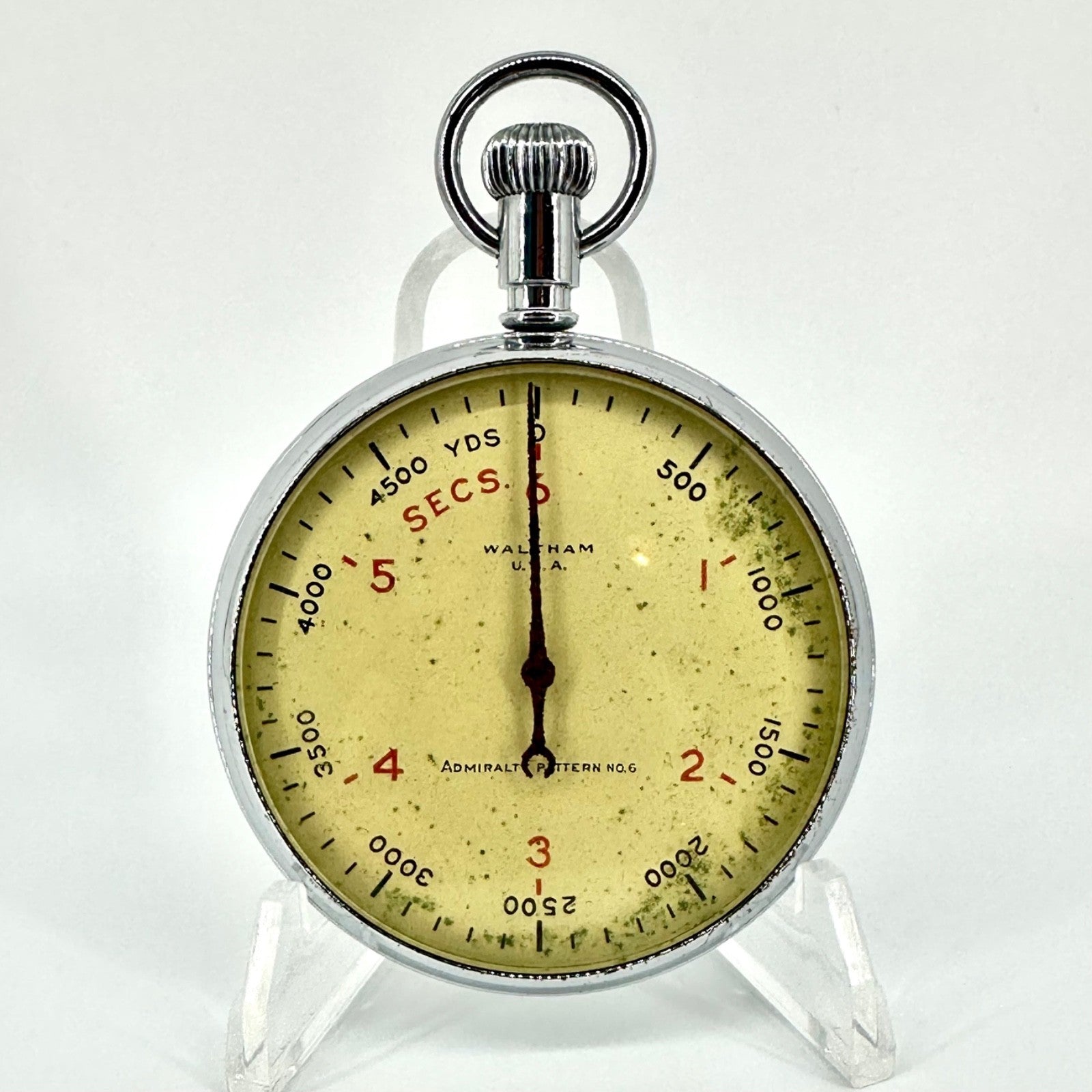 Waltham Admiralty Pattern No.6 Military Stopwatch, WW2 c.1943 - Working