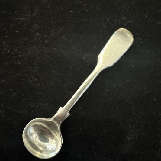 Antique Silver Plate Salt Spoon