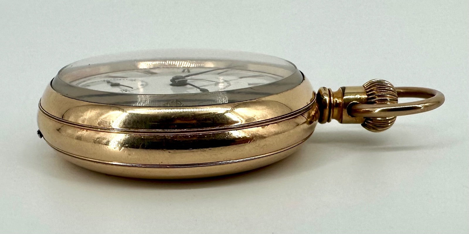 Antique Waltham Pocket Watch – 14ct Gold Plated Case – Working – c.1898