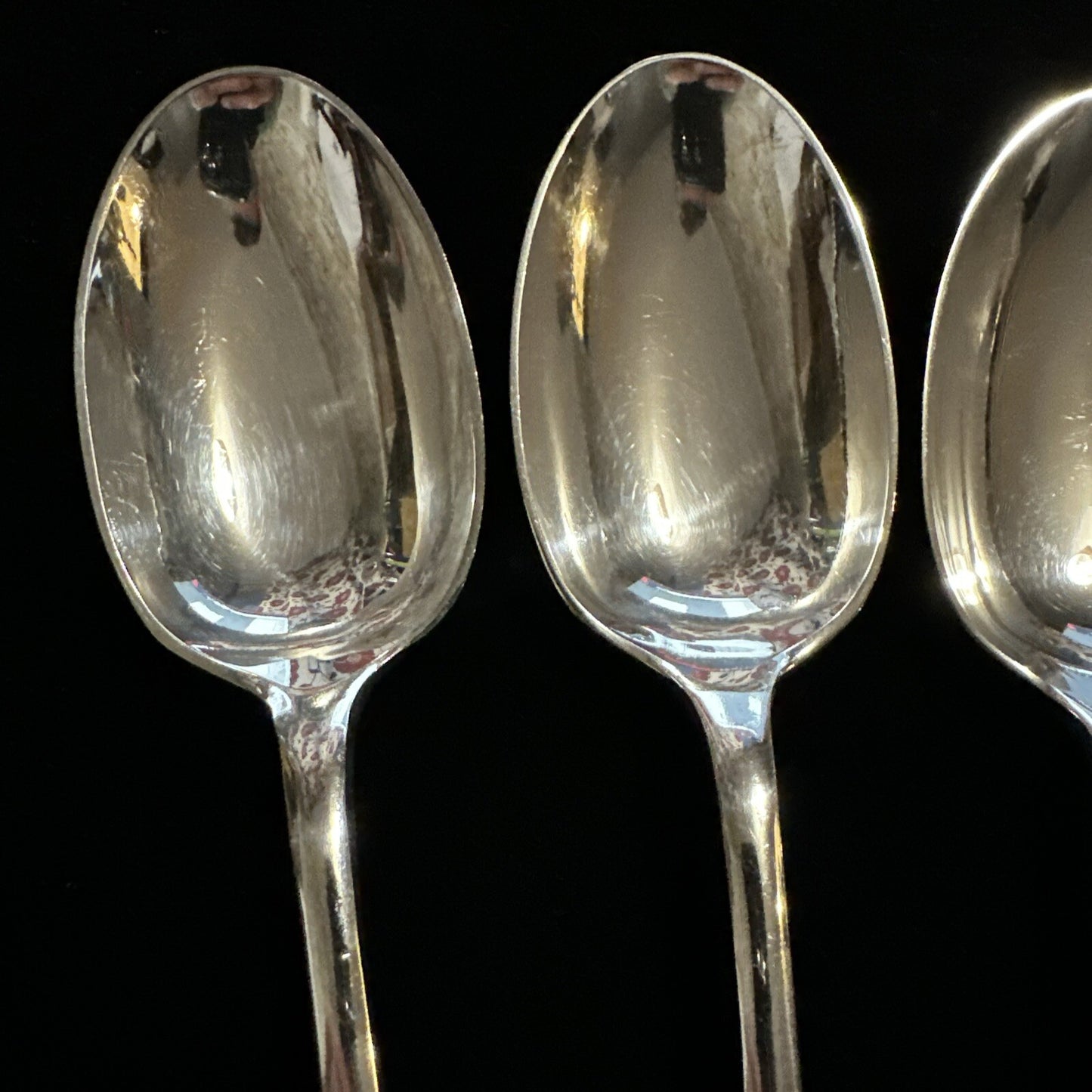 Antique Set of 6 Silver Plated Spoons - Walker & Hall
