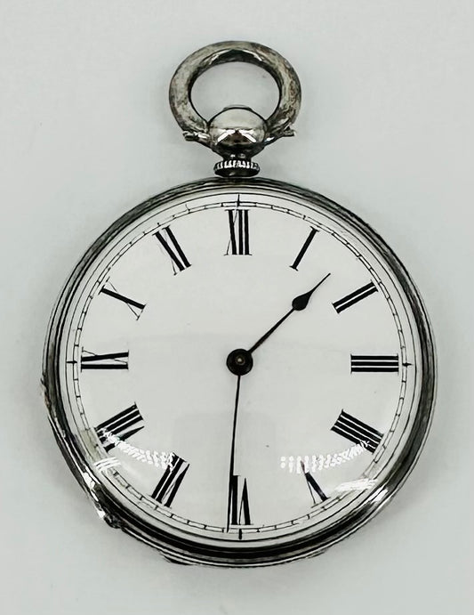 Antique Silver Cased Stauffer Pocket Watch – Working – W.W. Nichols c.1880s