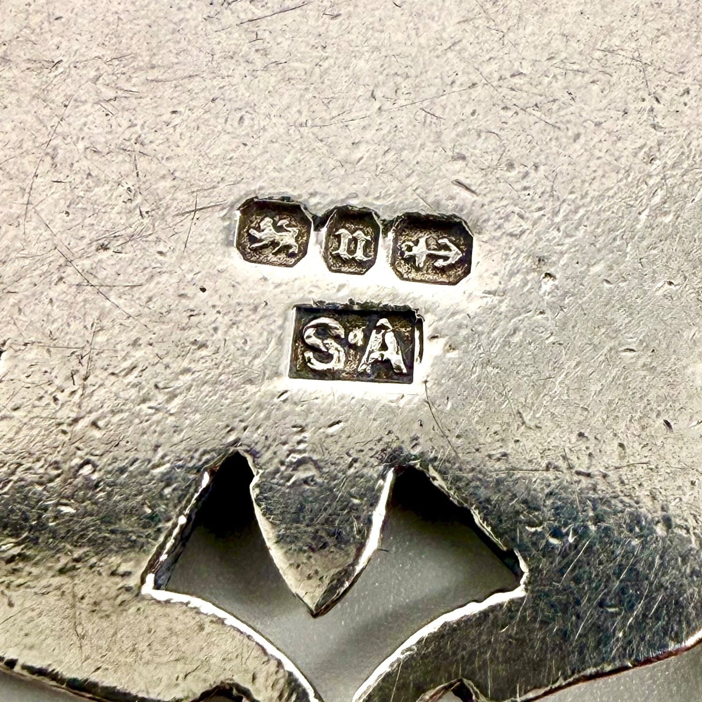 Antique Large Silver Watch Fob Medal – Birmingham 1894 – S.A.