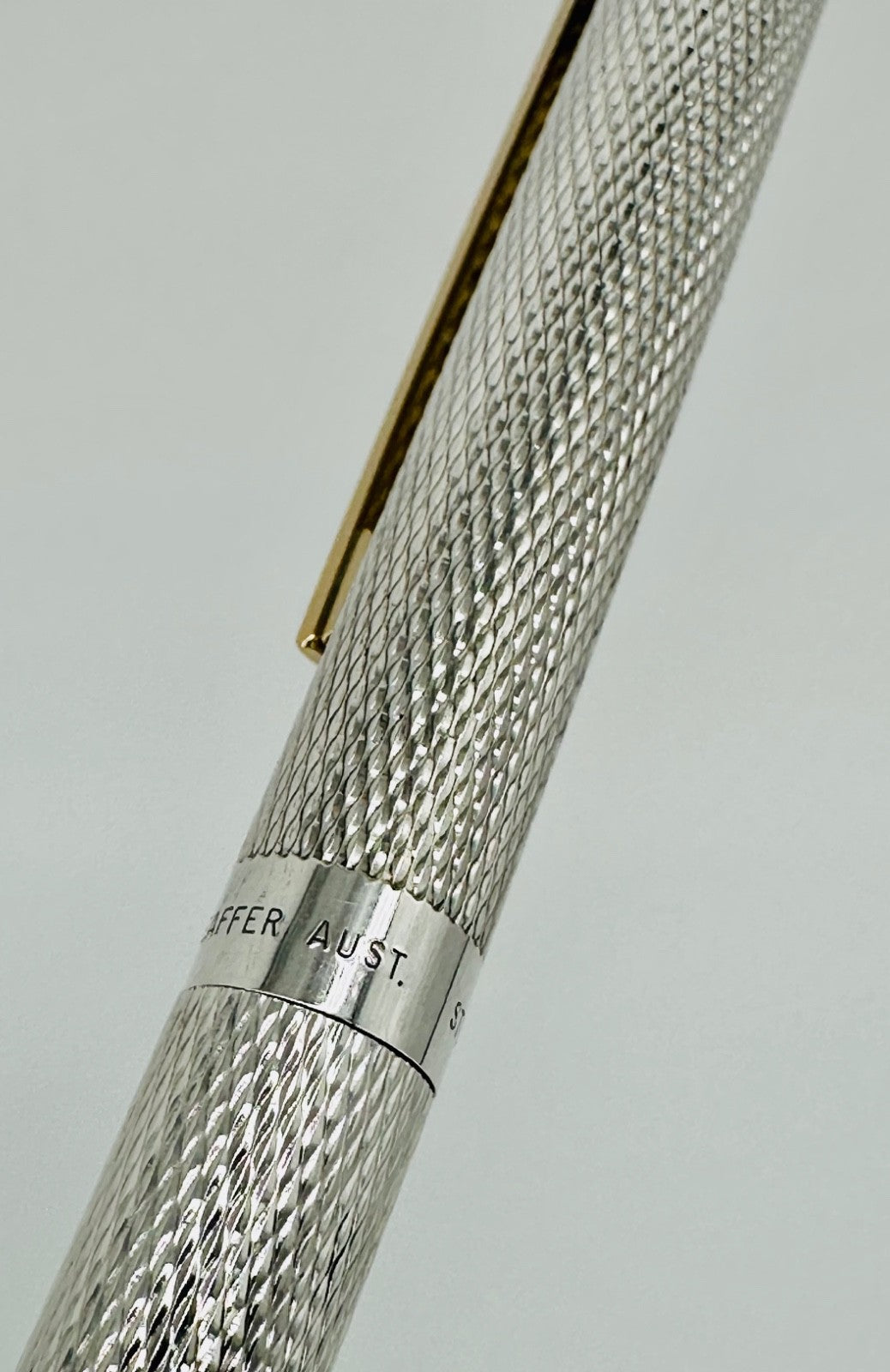 Vintage Sheaffer Targa Sterling Silver Fountain Pen, 14k Gold Nib, Australia